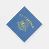 De vlag van Waterbury (Connecticut) Servet (Hoek)