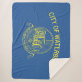 De vlag van Waterbury (Connecticut) Sherpa Deken (Voorkant)