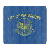 De vlag van Waterbury (Connecticut) Snijplank (Voorkant)
