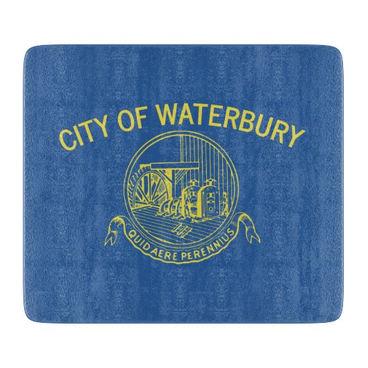 De vlag van Waterbury (Connecticut) Snijplank (Voorkant)