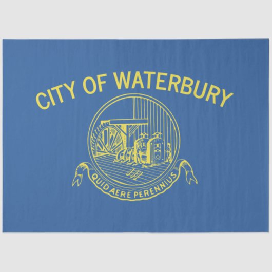 De vlag van Waterbury (Connecticut) Tissuepapier (Voorkant)
