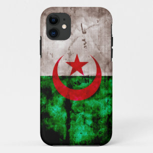 De vlag van Weathered Algerije iPhone 11 Hoesje