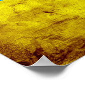 De vlag van Weathered Ukraine Poster (Hoek)