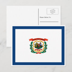 De vlag van West Virginia Briefkaart