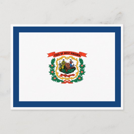 De vlag van West Virginia Briefkaart (Voorkant)