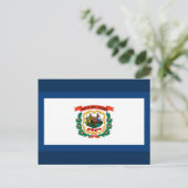 De vlag van West Virginia Briefkaart (Staand voorkant)