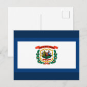 De vlag van West Virginia Briefkaart (Voorkant / Achterkant)
