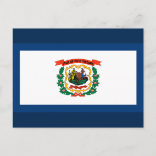 De vlag van West Virginia Briefkaart