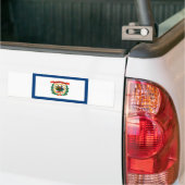 De vlag van West Virginia Bumpersticker (Op Truck)
