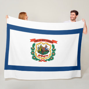 De vlag van West Virginia Fleece Deken