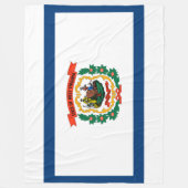 De vlag van West Virginia Fleece Deken (Voorkant)