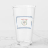 De vlag van West Virginia Glas (Achterkant)