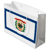 De vlag van West Virginia Groot Cadeauzakje (Achterkant Gekanteld)