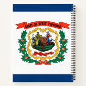 De vlag van West Virginia Notitieboek (Achterkant)