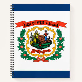 De vlag van West Virginia Notitieboek