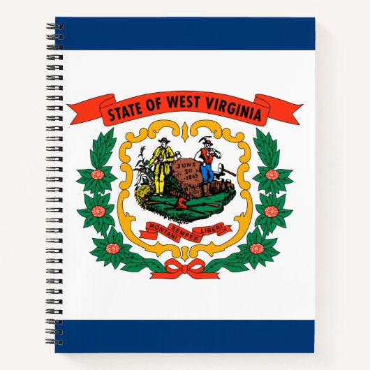 De vlag van West Virginia Notitieboek (Voorkant)