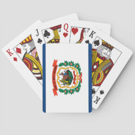 De vlag van West Virginia Pokerkaarten