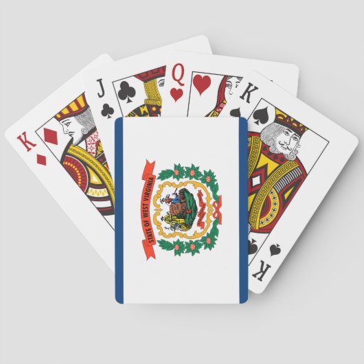 De vlag van West Virginia Pokerkaarten (Achterkant)