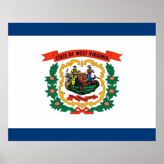 De vlag van West Virginia Poster (Voorkant)