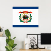 De vlag van West Virginia Poster (Thuiskantoor)