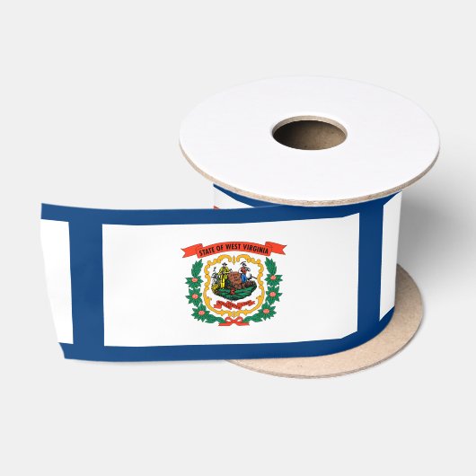 De vlag van West Virginia Satijnen Lint (Spoel)