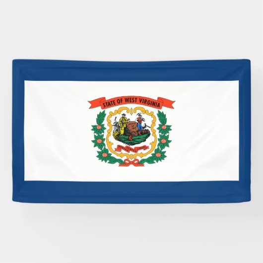 De vlag van West Virginia Spandoek (Horizontaal)