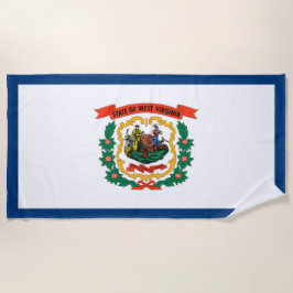 De vlag van West Virginia Strandlaken