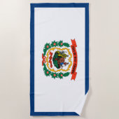 De vlag van West Virginia Strandlaken (Voorkant)