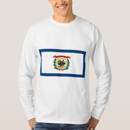 De vlag van West Virginia T-shirt (Voorkant)