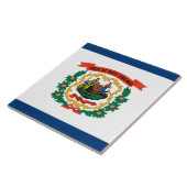 De vlag van West Virginia Tegeltje (Zijkant)