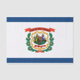 De vlag van West Virginia Tissuepapier