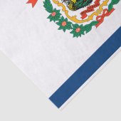 De vlag van West Virginia Tissuepapier (Detail)