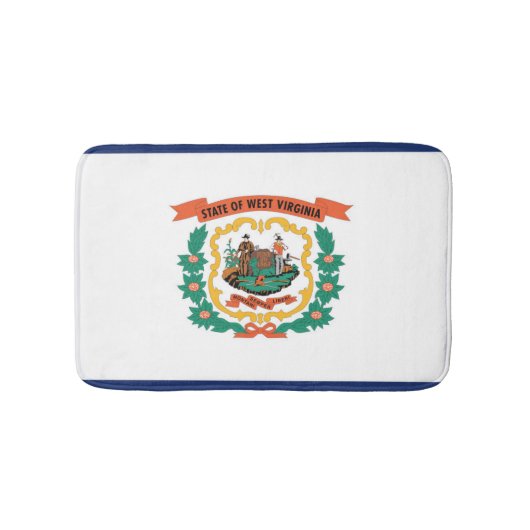 De vlag van West Virginia, Verenigde Staten van Am Badmat (Voorkant)