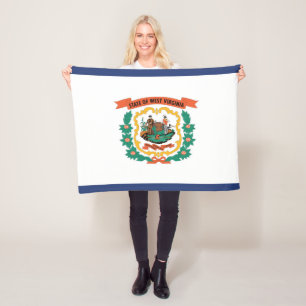 De vlag van West Virginia, Verenigde Staten van Am Fleece Deken