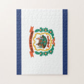 De vlag van West Virginia, Verenigde Staten van Am Legpuzzel (Verticaal)