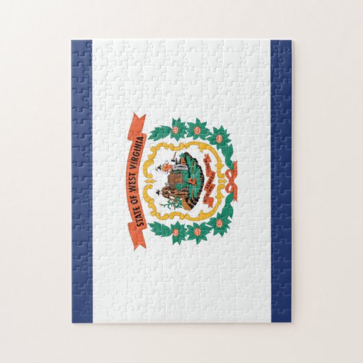 De vlag van West Virginia, Verenigde Staten van Am Legpuzzel (Verticaal)