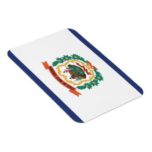 De vlag van West Virginia, Verenigde Staten van Am Magneet (Rechterzijde)