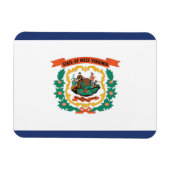 De vlag van West Virginia, Verenigde Staten van Am Magneet (Horizontaal)