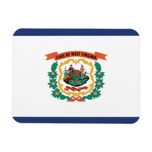 De vlag van West Virginia, Verenigde Staten van Am Magneet