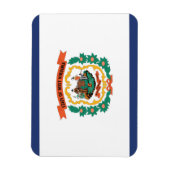 De vlag van West Virginia, Verenigde Staten van Am Magneet (Verticaal)