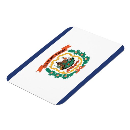 De vlag van West Virginia, Verenigde Staten van Am Magneet (Linkerzijde)