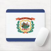 De vlag van West Virginia, Verenigde Staten van Am Muismat (Met muis)