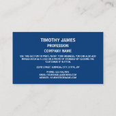 De vlag van West Virginia Visitekaartje (Achterkant)