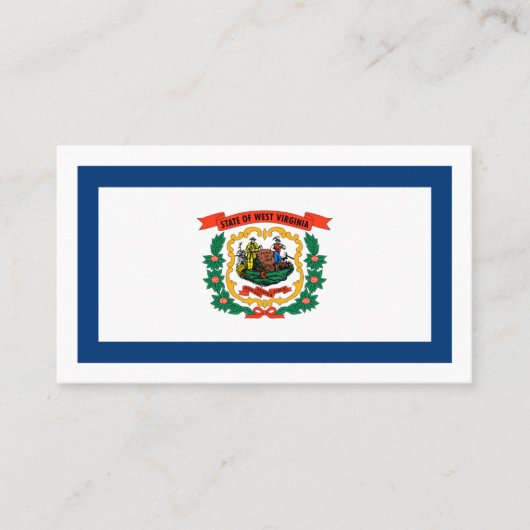 De vlag van West Virginia Visitekaartje (Voorkant)