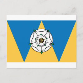 De vlag van West Yorkshire Briefkaart