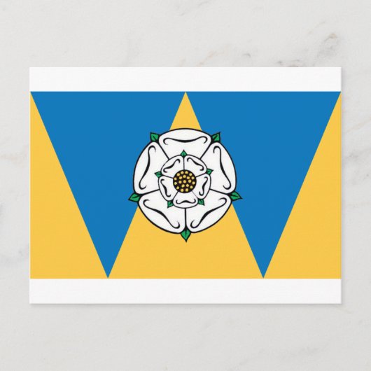 De vlag van West Yorkshire Briefkaart (Voorkant)