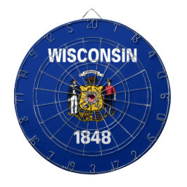 De vlag van Wisconsin Dartbord