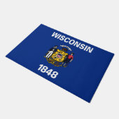 De vlag van Wisconsin Deurmat (Schuin)