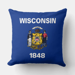 De vlag van Wisconsin Kussen