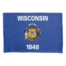 De vlag van Wisconsin Kussensloop